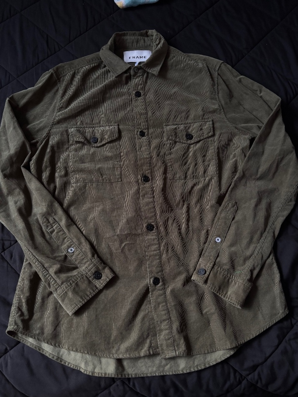 FRAME corduroy long sleeve button up